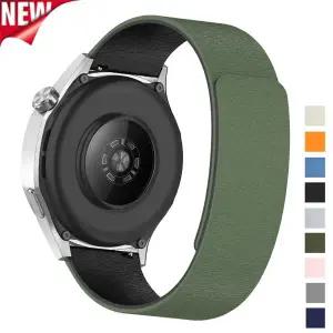 삼성 갤럭시 시계 4/5/6/7/기어 S3/Active2 실리콘 밴드용 18mm 20mm22mm 마그네틱 스트랩 화웨이 GT4 GT3