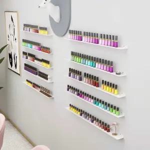 일자형 네일아트선반 네일용품 장식 철제 진열대 벽