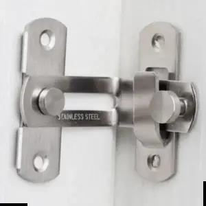 미닫이문 스텐 코너 문걸쇠 걸고리 대 슬라이딩도어 잠금장치 미닫이문 안전문걸이 잠금 걸고리 걸쇠 장치