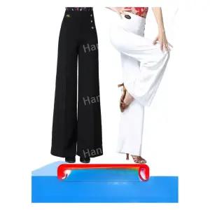 알레마나댄스복 방송 바지 공연댄스바지 라틴 커트 팬츠 공연 블랙 댄스바지