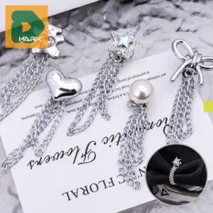 바지길이수선 셀프 조절 팬츠 바지단 기장 부착 재봉 클램프 자석 고정 수선 줄임 밑단 옷핀 단추 집게