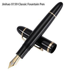 1PC Jinhao X159 클래식 ABS 만년필 다색 아크릴 우아한 펜 0.5mm/0.38mm 잉크 사무용품 편지지