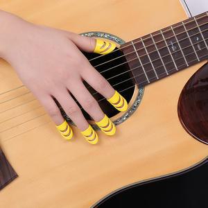 기타 우쿨렐레 손가락 손톱 보호대 플라스틱 핑거픽 4개
