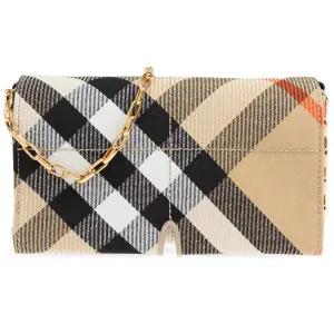 [버버리] 버버리 25SS 스닙 체크 자카드 미니 체인백 샌드 8103697