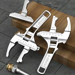 조절식 싱크 렌치 다기능 수리 도구, 넓은 욕실 개방 수도꼭지 스패너, 대형 설치 배관, A V8w3