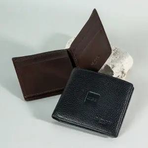 CAPACCI 남성용 천연가죽 캐주얼 정장 반지갑