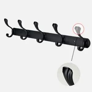 벽 인테리어 후크 옷걸이 행거 스텐레스 블랙