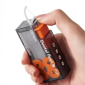 치실케이스 자동팝업 휴대용+치실10개 Q623-O