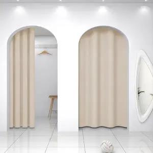 두꺼운암막커튼 겨울안방 방풍 커튼 압축봉 포함