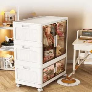 플라스틱 캐비닛 다용도 접이식상자1개 모듈 옷장