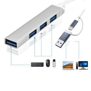 USB 3.0 도킹 스테이션 2 in 1 USB 허브 멀티 포트 스플리터 USB 타입 C OTG 어댑터 노트북 레노버 PC 델 맥북 에어 프로용