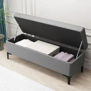 수납 거실 수납벤치 대기실 현관 보조의자 다크그레이