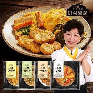 [미식명장]모둠전세트 6팩(명태2팩/완자1팩/꼬지1팩/깻잎2팩)