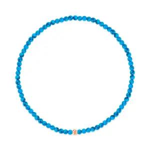 [비앤비골드] 14K 쁘띠 컷팅볼 터키석 소원 팔찌 CHB41121