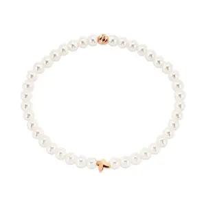 [비앤비골드] 14K 골드 나비 컷팅볼 스왈진주 팔찌 SNB41105