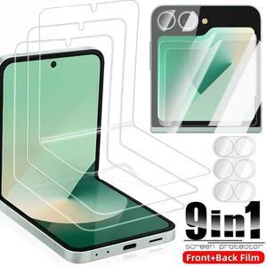 삼성 갤럭시 Z 플립 7 6 5용 풀 커버리지 내부 하이드로겔 필름 강화유리 스크린 보호필름 카메라 렌즈