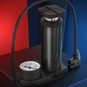 자전거 공기주입기 미니 레저용 공기주입 휴대용 자전거 펌프 에어 풋펌프 튜브 에어매트 타이어 용품