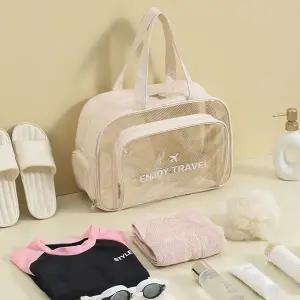 수영장 가방 다용도 수영복 물놀이 투명 방수 가방 목욕 비치 피트니스 이너백 화장품 휴대용 헬스장