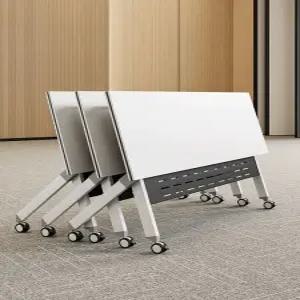 접이식 책상 강의실 세미나 원탁 회의테이블 다용도 사무실 이동 회의 교육 회의용 연수원
