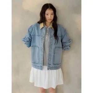 [올리브데올리브](신세계 사우스시티)배색 카라 포켓 데님 점퍼 OE6SM257