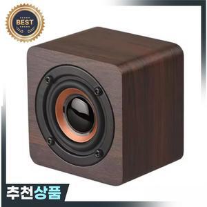 휴대용 미니 레트로 나무 무선 서브 우퍼베이스 스마트 폰 노트북을위한 강력한 사운드 바 음악 스피커