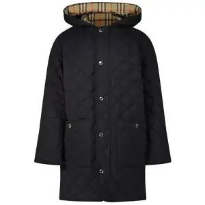 [버버리]키즈 다이아몬드 퀄팅 롱후드자켓 114596208