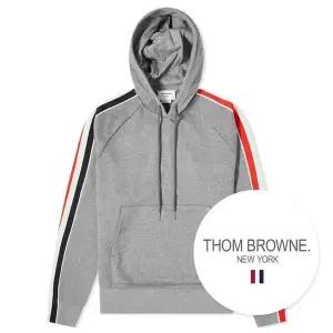 [톰브라운]남성 인터락 스트라이프 후드티셔츠 그레이 149983150