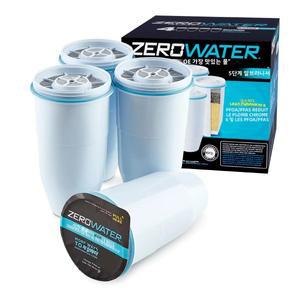 제로워터 공식 교체 필터   5단계 0 TDS 정수 IAPMO 인증 납 크롬 감소