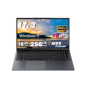 17인치 노트북 컴퓨터, 12세대 프로세서 백라이트 키보드 스피커, 듀얼 WiFi5, 3.4Ghz), C타입(데이터), 배터리, 1920*1080, RAM 10000mAh 스테레오 BT, 4C RJ45, 16GB 4T(최대 256GB 대형 SSD, N95 DDR4