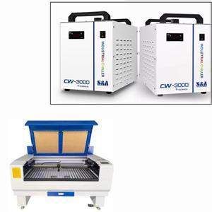S&A CW3000 레이저 워터 칠러 산업용 냉각기 40-90W 튜브 CO2 조각 절단기용