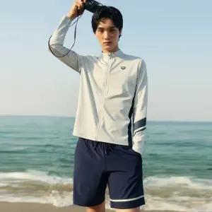 [매장 정품]  아레나 남성 비치세트 에센스 레귤러핏 집업 래쉬가드 세트 추천