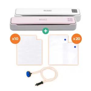 베네프 국내산 가정용 진공포장기+진공비닐 10장+지퍼백 20장+커넥터