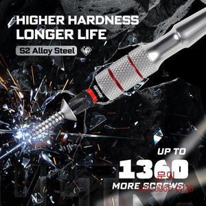 Geinxurn 미니 라쳇 렌치 세트 다양한 타입의 비트 홀더 및 1/4인치 어댑터 S2 스틸 자석 드라이버 베이스