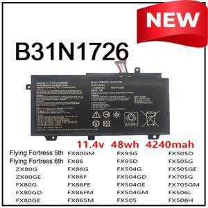 B31N1726 노트북 배터리 ASUS FX80G FX505D FX95GD 플라잉 포트리스 5 ROG Strix 호환