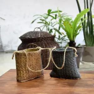 조경용품 다육이화분-포켓 걸이2호 12x13cm(랜덤컬러) [ACC2819]