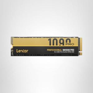 LEXAR 4TB NM1090 PRO SSD PCIE GEN5 NVME M.2 2280 내장 SSD, 최대 14,000 /13,000MB /S 읽기 /쓰기, 고급 열 제어 디자인, 다이렉트 스토리지 지원, 게이머 및 크리에이터용(LNM109P004T-RNNNU)