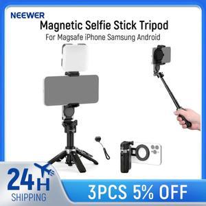 NEEWER BASICS 마그네틱 셀카봉 삼각대 맥세이프  안드로이드 호환 휴대용 데스크 거치대 그립