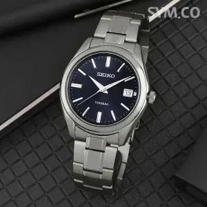 [세이코] SUR373P1 사파이어 클래식 정장 아날로그 티타늄 남자 메탈 시계 d