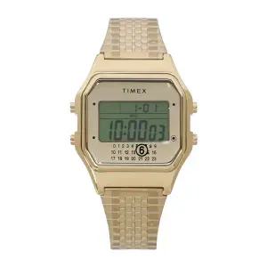 MM6X타이맥스 25FW 골드 톤 T80 디지털 손목 시계 TWG067500QY GOLD