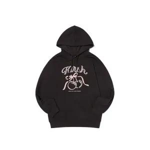 [키르시](대전신세계)리본 아플리케 루즈핏 후디 [블랙]