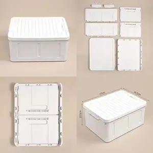 수납 정리함 폴딩 리빙박스 의류 접이식 (KYR-WC1363C)