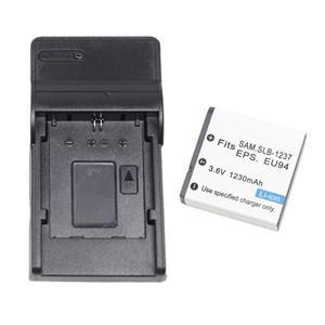 삼성 호환 SLB-1237 Digimax L55W L85 시그마 DP1S DP2 엡손 L500V용 카메라 배터리 또는 충전기