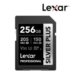 SDXC 카드 Professional SILVER PLUS 256GB캠저장장치 외부 소형 메모리