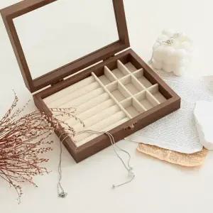 원목 보석함 주얼리 악세사리 보관함 반지 목걸이 귀걸이 정리함 트레이 반지함 보물상자