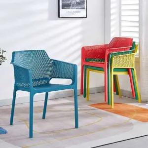 팔걸이 플라스틱 체어 카트 야외용 검정색 의자 편의점