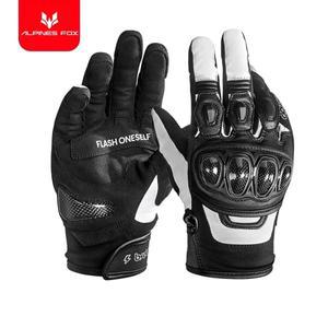 겨울 바이크 오토바이 방풍 방수 장갑, 따뜻한 라이딩 탄소 섬유 터치 스크린, 모토크로스