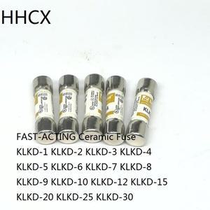 5개/몫  작동 세라믹 퓨즈 KLKD-1 2 3 4 6 7 8 600V 1A 2A 3A 4A 5A 6A 7A 8A 크기 10X38mm