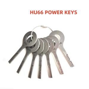 VAG HU66 레이저 트랙 지글러 키 세트 7개 자물쇠 제조공 도구 전원
