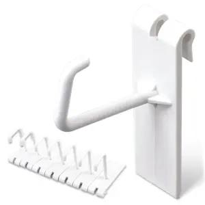 진열대고리 화이트 8P 철제망 고리 디피용 후크 걸이/진열대걸이/네트망걸이/철망걸이/진열용걸이/디피용걸