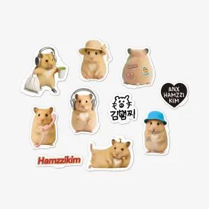 [예약/1월발송] (단품) 정서불안 김햄찌 데코 스티커 리무버블스티커 굿즈